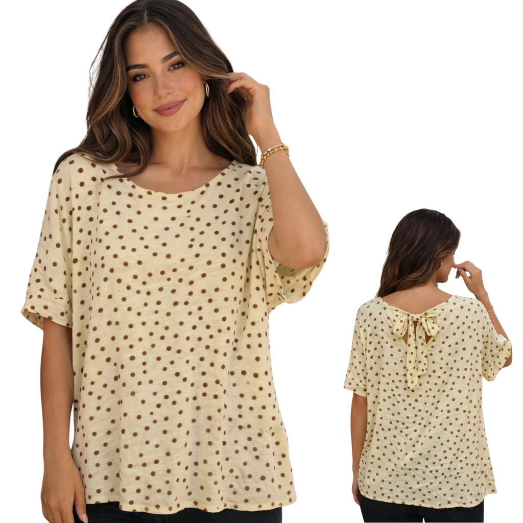 Polka oversize blouse