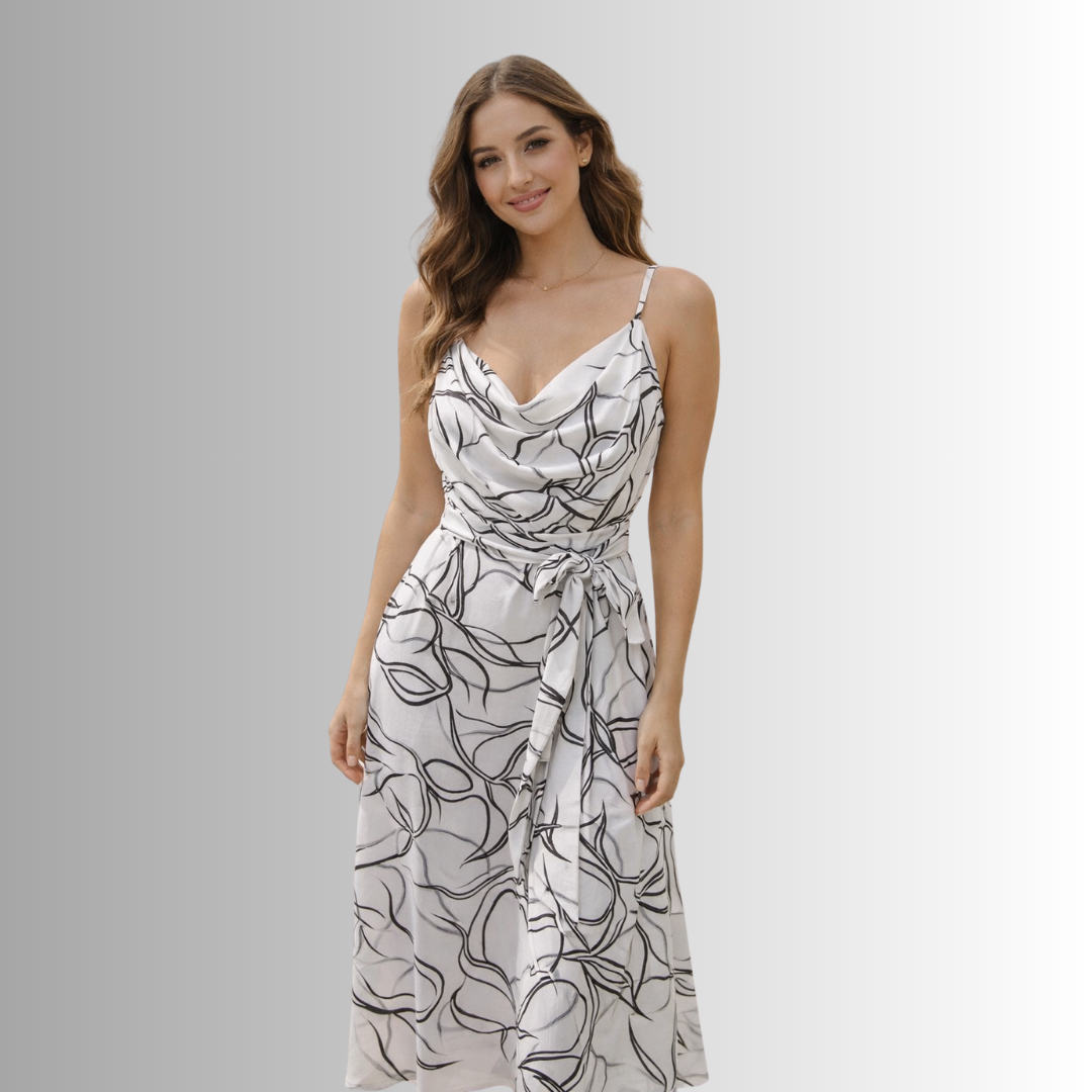 Satin cotton dress