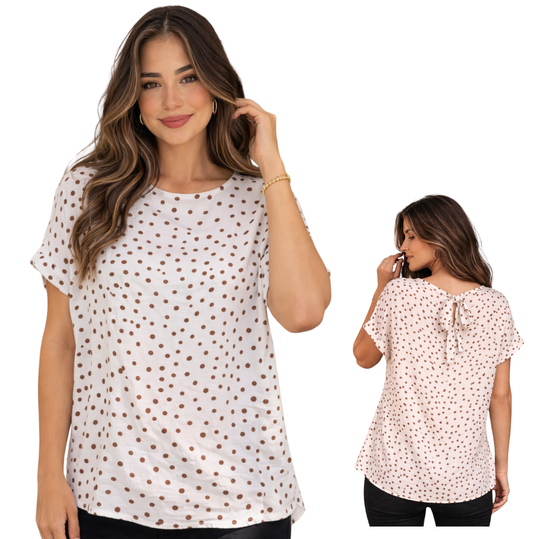 Polka oversize blouse