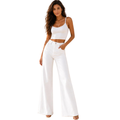 Premium White Wide Leg Jeans