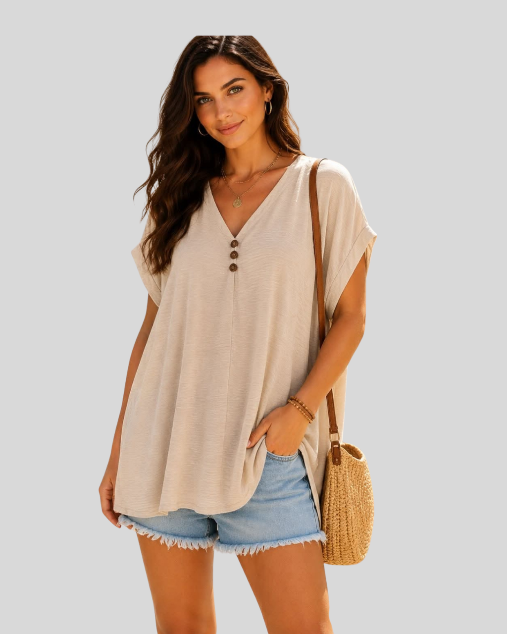 Relaxed fit summer top