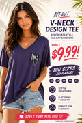 Oversized V-Neck T-Shirt