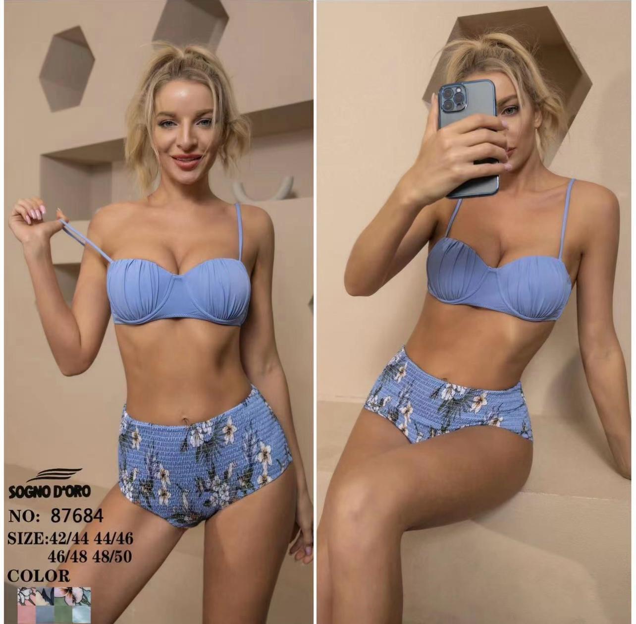Blue bikini