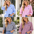 Polo Style Striped Shirt