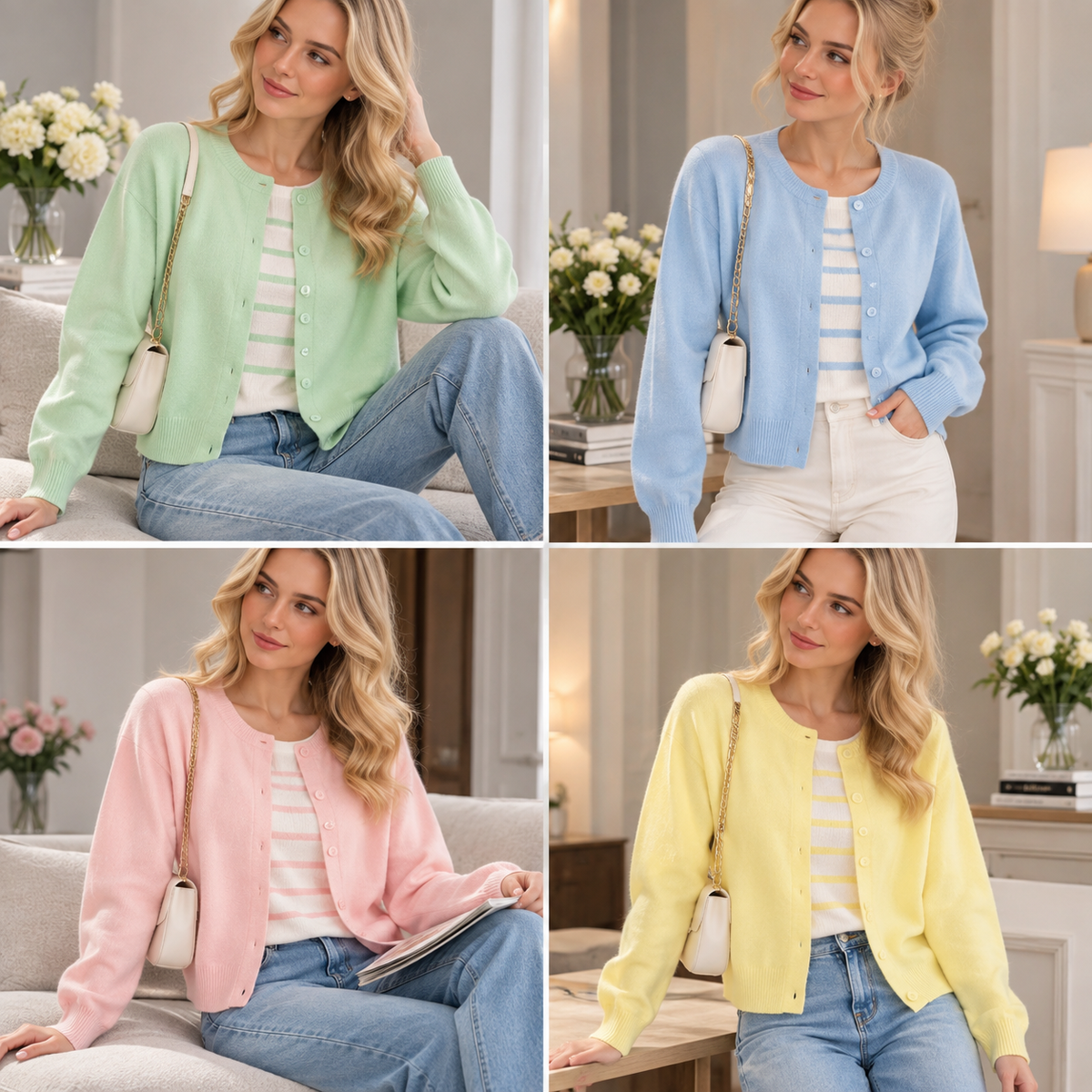 Pastel Knit Cardigan