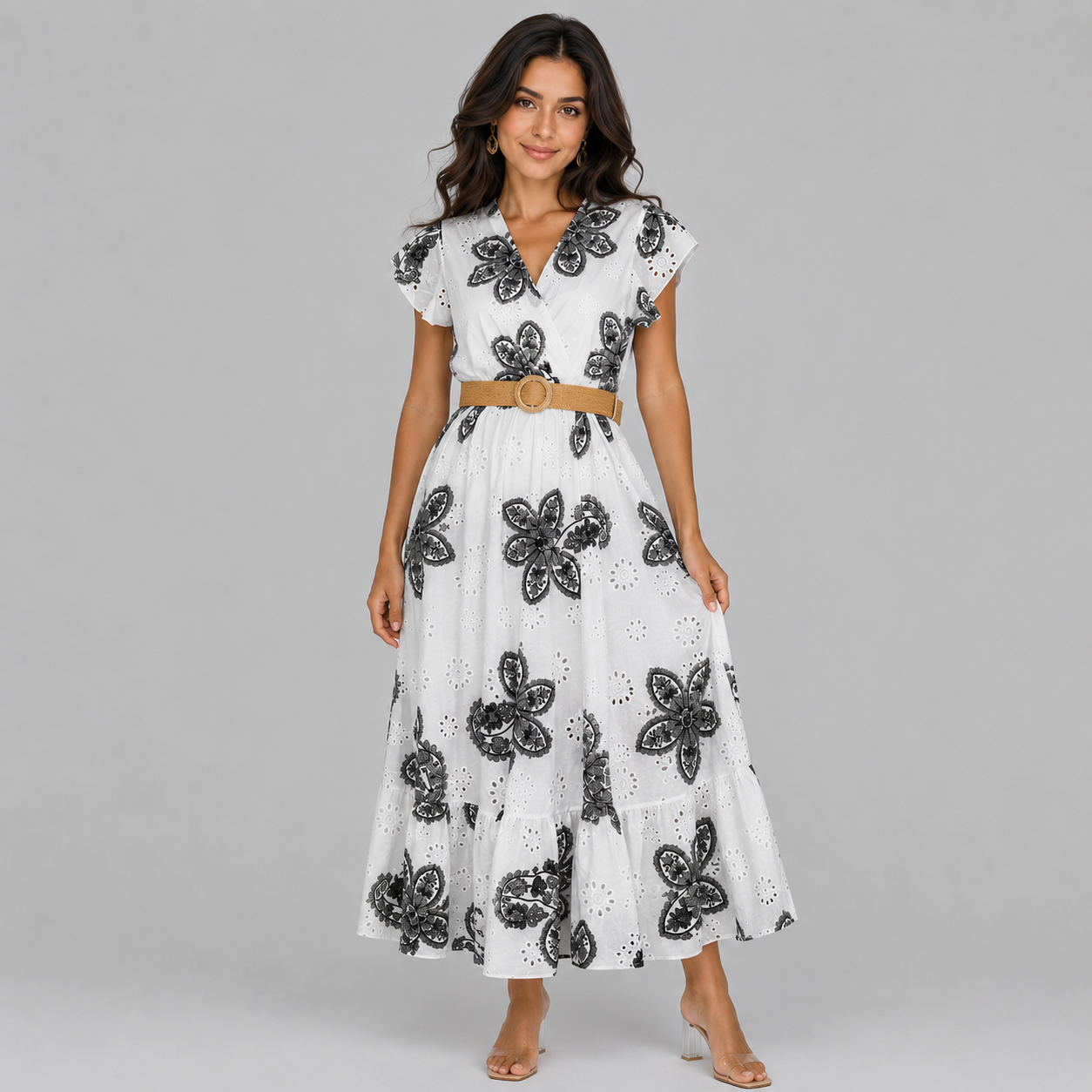 Broderie flory dress