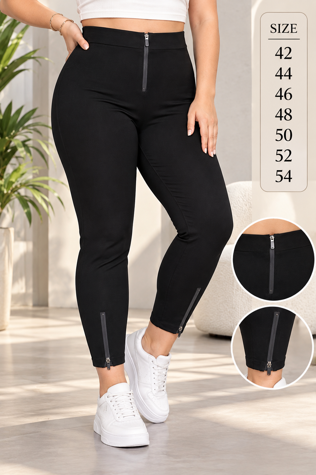 Plus Size Thick Fabric Pants