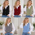 2 Piece Pearl Knit Vest & Shirt Set