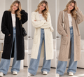 Long Cable Knit Cardigan