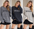 Striped Oversized Knit Sweater