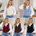 2 Piece Jacquard Polo Knit Vest & Shirt Set