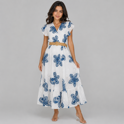 Broderie flory dress