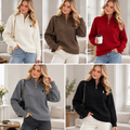 Half Zip polo-style Knit Sweater